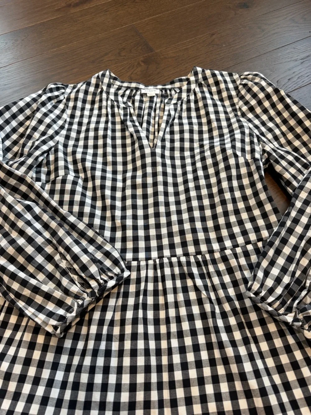 J. Crew Factory Cotton Poplin Tiered Ruffle Mini Dress Size Small - C1-093
